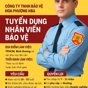 Tuyển dụng bảo vệ 